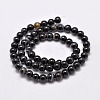 Natural Black Agate Bead Strands G-G962-10mm-12-A-3