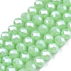 Electroplate Glass Beads Strands EGLA-A034-J8mm-A05-1