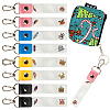 PU Leather & Cotton Name Marker Keychain AJEW-WH0514-041-1