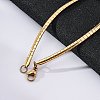 Ion Plating(IP) 304 Stainless Steel Necklaces NJEW-G310-06G-2