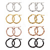 Stainless Steel Hoop Earrings STAS-TA0001-23B-7