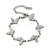 304 Stainless Steel Link Bracelets for Women BJEW-Q041-01C-P-2