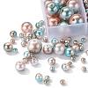 497Pcs 5 Style Rainbow ABS Plastic Imitation Pearl Beads OACR-YW0001-09A-6