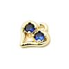 Brass Micro Pave Cubic Zirconia Pendants KK-L258-11G-01-2