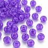 Transparent Crackle Acrylic Beads MACR-S373-66C-N21-1