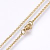 304 Stainless Steel Cable Chains Necklaces MAK-L015-34A-1