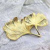 Iron Ginkgo Leaf Jewelry Tray BOHO-PW0001-052-2