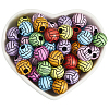 200Pcs Opaque Acrylic Beads OACR-SP0001-63-6