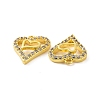 Brass Micro Pave Clear Cubic Zirconia Charms KK-E068-VF188-3
