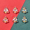 6Pcs Handmade Bumpy Glass Beads Strands LAMP-FS0001-16F-2
