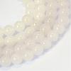 Natural White Jade Round Bead Strands G-E334-4mm-13-1