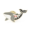 Skeleton Whale Enamel Pin JEWB-M022-09-1