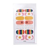 Colorful Flower Tartan Full Cover Glitter Nail Wraps Nail Polish Stickers MRMJ-S056-DA-M-2