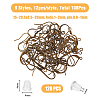 SUPERFINDINGS 108Pcs 9 Style Brass Earring Hooks KK-FH0006-11-2