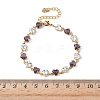 Brass Link Chain Bracelets BJEW-D378-05G-5