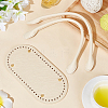 Imitation Leather Crochet Bag Nail Bottom & Sew on Bag Handles Set DIY-WH0308-342A-3