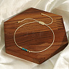 Natural Aquamarine Braided Beads Bracelets for Women LS-LU0568-3-1