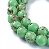Synthetic Turquoise and Sea Shell Assembled Beads Strands G-F623-09-10mm-3
