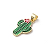 Brass Enamel Pendants LS-FIND-I054-01B-G-2