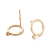 Brass Stud Earring Findings X-KK-S348-358-1