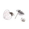 Non-Tarnish 304 Stainless Steel Stud Earring Findings STAS-I183-06B-P-3