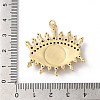 Rack Plating Brass Cubic Zirconia Pendants KK-G504-19G-02-3