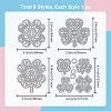 Mandala Theme Carbon Steel Cutting Dies Stencils DIY-WH0309-1596-6