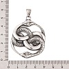304 Stainless Steel Big Pendants STAS-K283-26AS-2