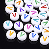 Initial Acrylic Beads OACR-E001-20V-1