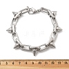 304 Stainless Steel Oval Link Chain Bracelets BJEW-A033-01P-5