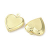 Rack Plating Brass Locket Pendants KK-G489-03G-2