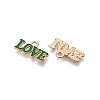 Valentine's Day Theme Alloy Enamel Pendants ENAM-T020-50D-08-2