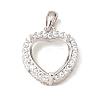 925 Sterling Silver Pendant Cabochon Settings STER-B005-18P-1