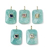 Natural Amazonite Pendants G-I391-03G-09-1
