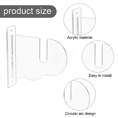 Acrylic Wall Hanging Display Shelf AJEW-WH0270-106-1