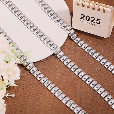 Rectangle Plastic Beaded Trimming DIY-WH0656-36A-1