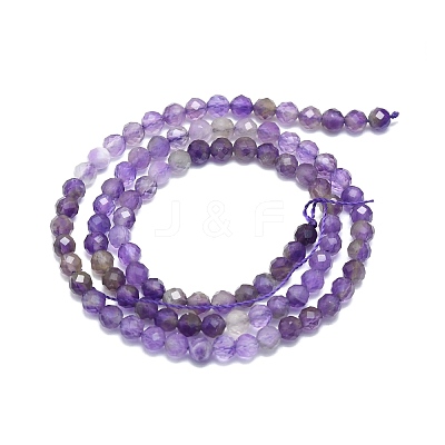 Natural Amethyst Beads Strands G-P457-A03-15-1