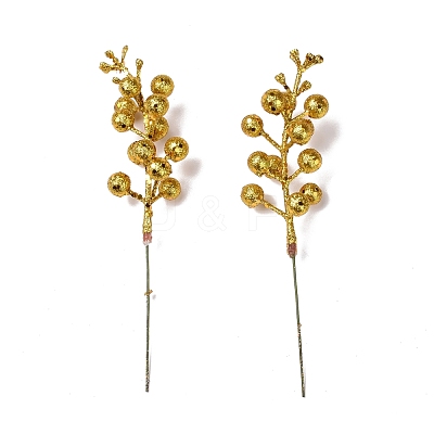 Plastic Imitation Fruit Stem Accessories DIY-B048-02B-1
