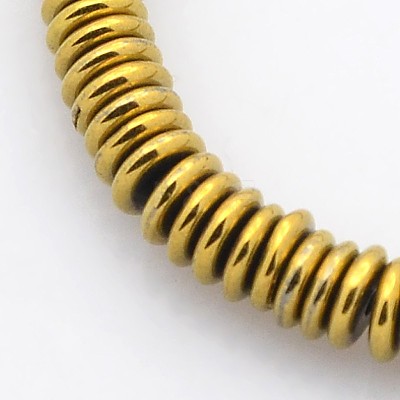Electroplate Non-magnetic Synthetic Hematite Beads Strands G-J216F-06-1