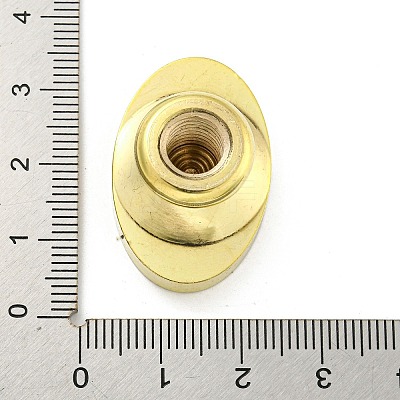 Golden Tone Wax Seal Brass Stamp Head AJEW-G056-03C-1