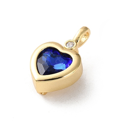 Brass Rhinestone Pendants KK-P320-05G-03-1