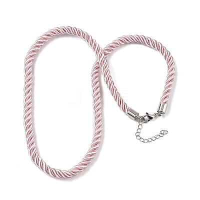 5MM Nylon Twisted Cord Necklace Making FIND-G096-01P-1