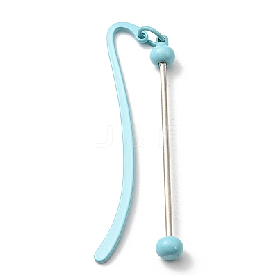 Iron & Alloy Bookmarks with Beadable Bar Pendant AJEW-G055-02A-1