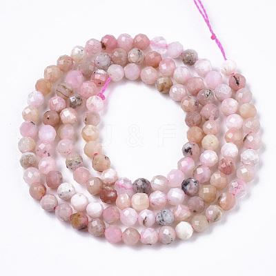 Natural Pink Opal Beads Strands G-R462-018B-AB-1