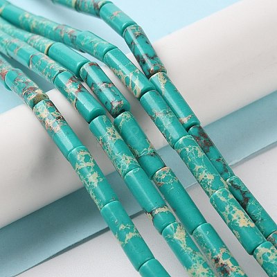 Synthetic Imperial Jasper Dyed Beads Strands G-D077-B01-04-1