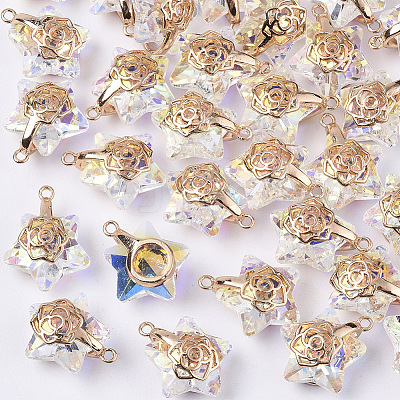 Electroplate Glass Pendants LS-X-EGLA-N005-003A-1