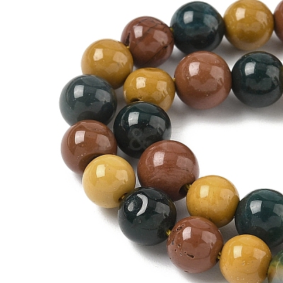 Natural Mixed Gemstone Beads Strands G-P574-A01-6mm-1