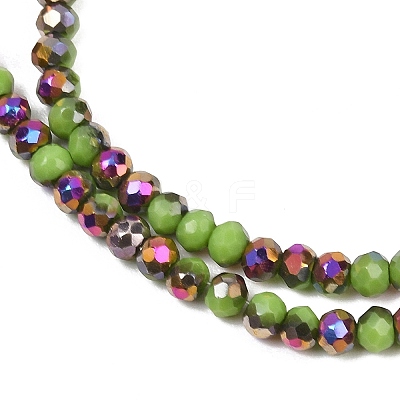 Electroplate Glass Beads Stradns EGLA-H114-02B-08-1