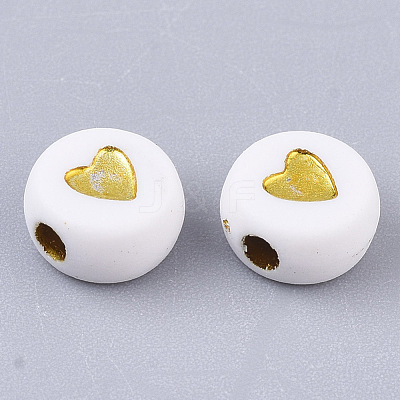 Plating Acrylic Beads X-PACR-R242-01-1
