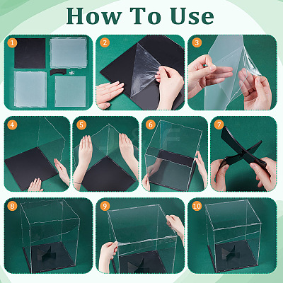 1 Set Rectangle Trasparent Acrylic Toys Action Figures Display Boxes ODIS-GA0001-65-1